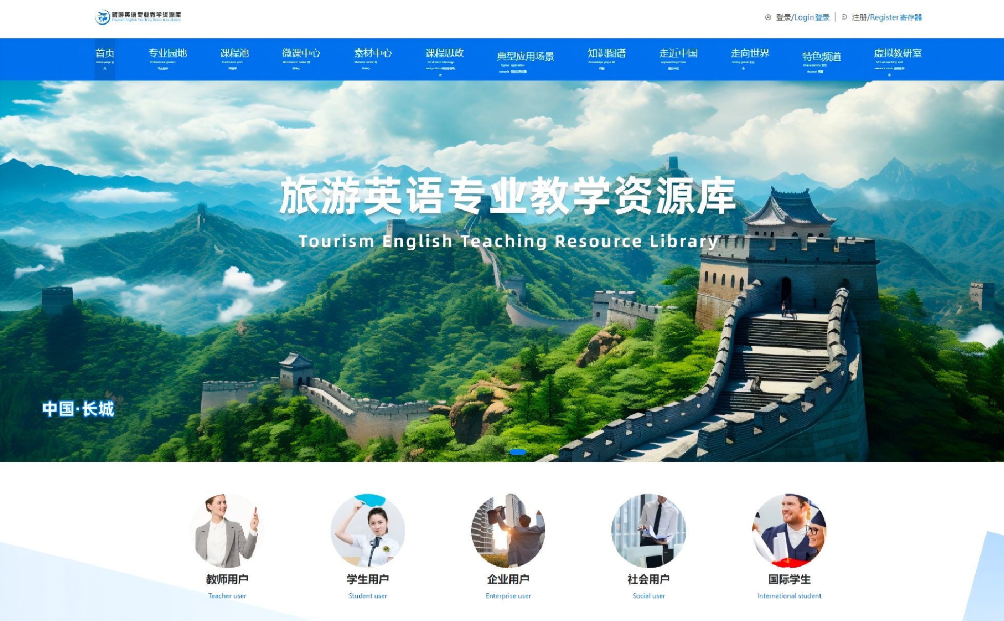 旅游英语专业教学资源库